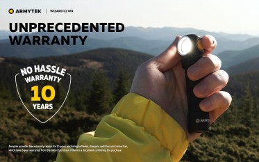 Armytek Wizard C2 WR WARM (teplejší odstín) s USB nabíjením